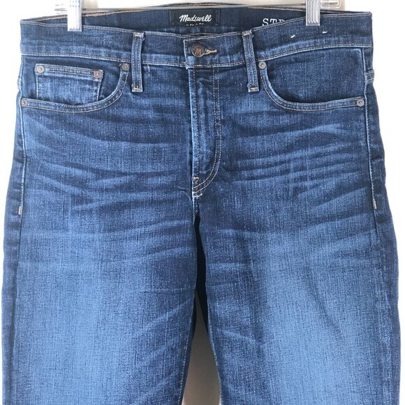 Madewell Dark Wash Straight Leg Jeans Size 33 X 30 - Picture 3 of 8